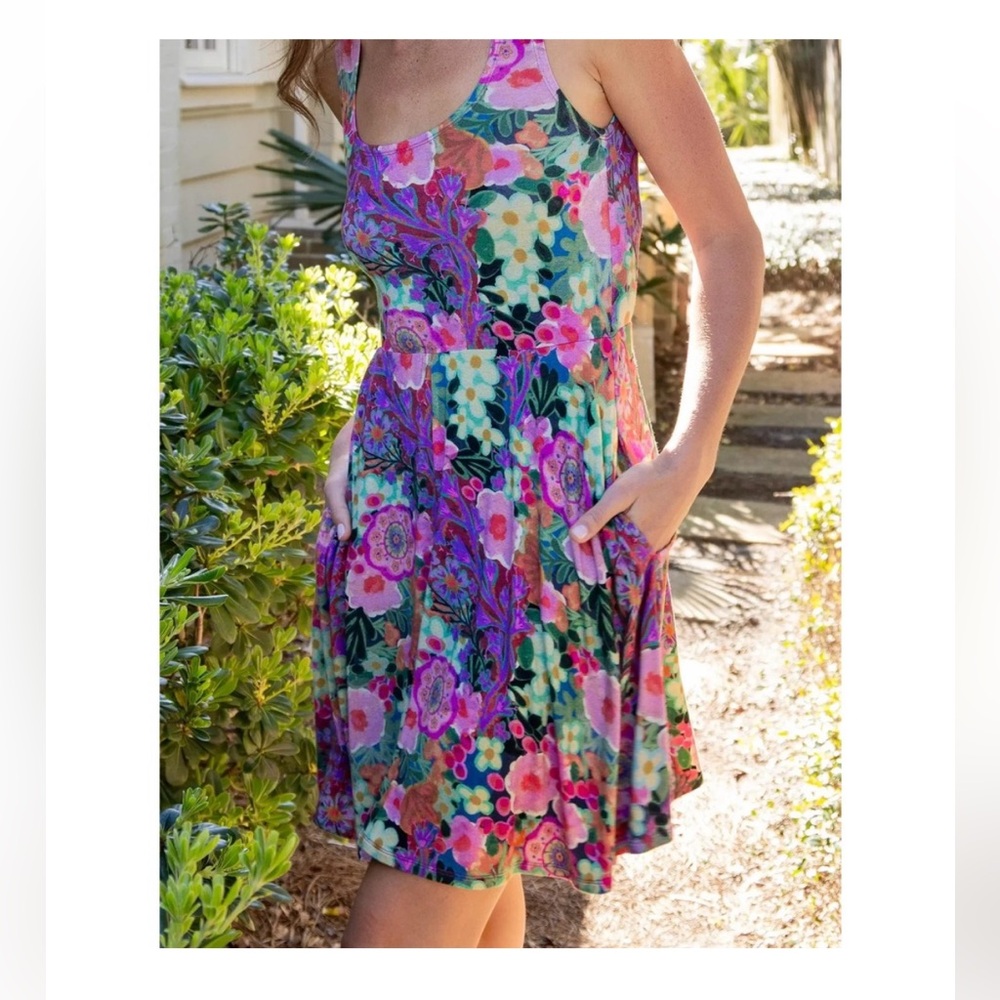 Natural Life Opal "ButterSoft" Ballet Dress - Pink Painted Garden Size Small